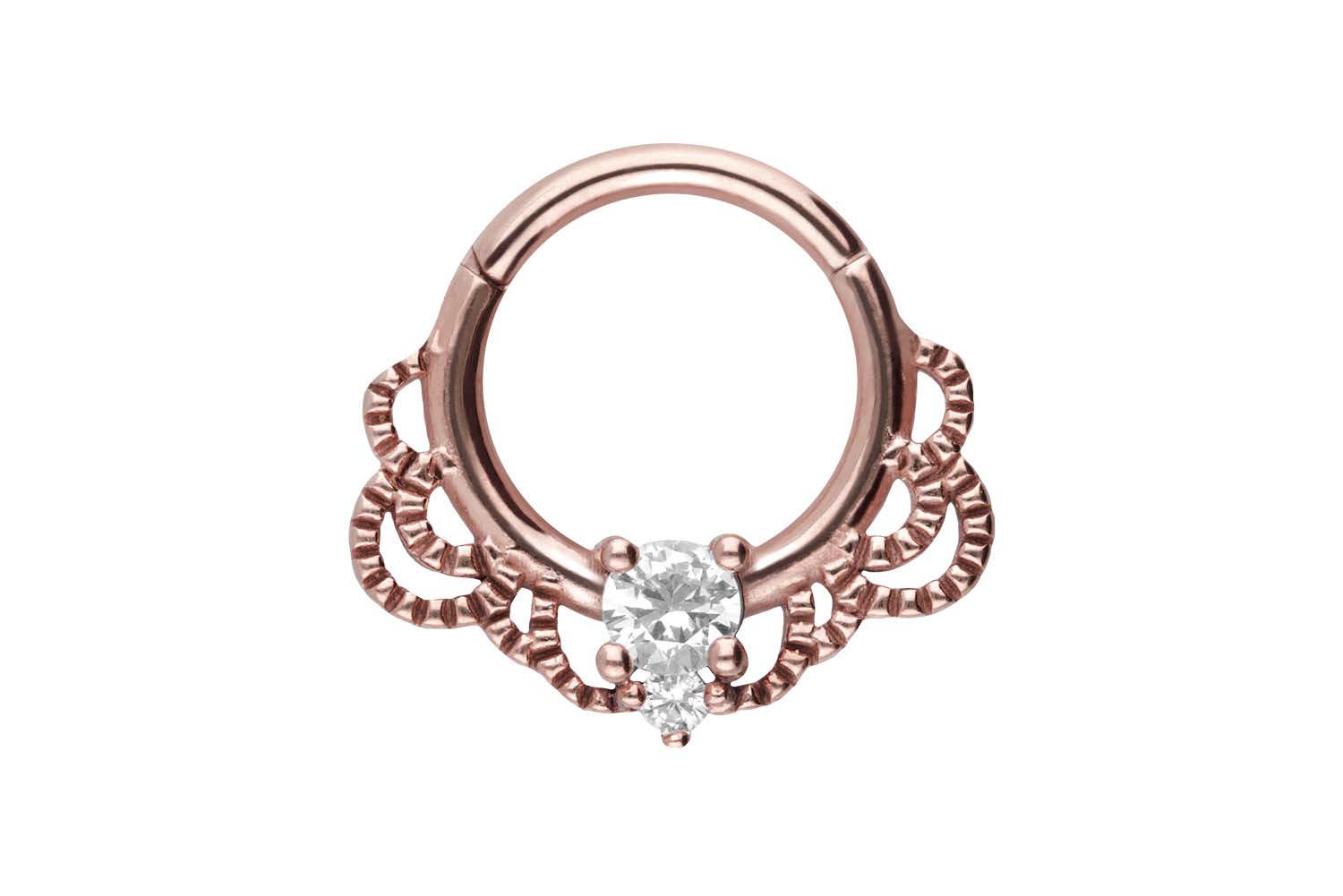 Chirurgenstahl Segmentring Clicker Piercing ORIENTALISCHES DESIGN